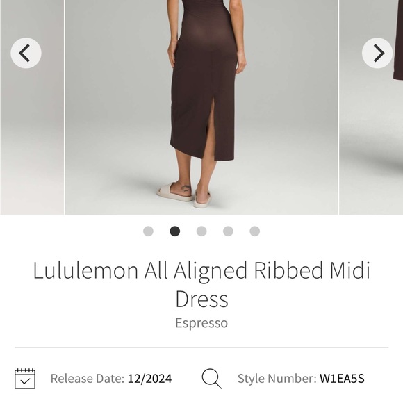 lululemon athletica all aligned Midi Dress espresso - Picture 9 of 9
